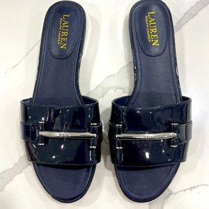 Ralph Lauren open toe flats